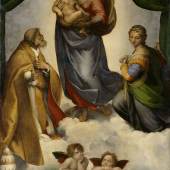 Raffael (Raffaello Santi), Die Sixtinische Madonna, 1512/13, 269,5 x 201 cm © Gemäldegalerie Alte Meister, Staatliche Kunstsammlungen Dresden 