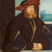 Kunstwerk des Monats August ist das Porträt eines bärtigen Mannes, das dem Augsburger Maler Christoph Amberger zugeschrieben wird.

