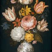 A150/3015
AMBROSIUS BOSSCHAERT d.Ä.
(Antwerpen 1573-1621 Den Haag)
Blumenstrauss in Vase. Öl auf Holz.
36,5x25,7 cm.

Schätzung auf Anfrage.