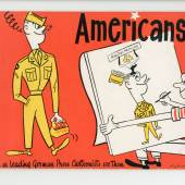 Bildtitel: Americans… As leading German Press Cartoonists see them“. Copyright: docu center ramstein (dcr)