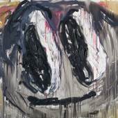 André Butzer (1973) "Bobby Bohnen und seine Hunde" | 2001 Öl auf Leinwand | 210 x 156cm Ergebnis: 96.750 Euro Dt. Auktionsrekord*