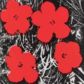 Andy Warhol (1928 – 1987) Flowers | 1964 | Farbserigrafie und synthetische Polymerfarbe auf Leinwand | 36 x 36 cm Taxe: € 400.000 – 600.000