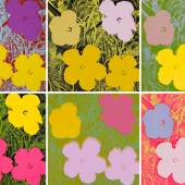 Andy Warhol (1928 – 1987) Flowers | 1970 | Serie von 10 Farbserigrafien auf festem Papier | Jeweils: 91,5 x 91,5 cm Ergebnis: € 2.193.000 Int. Auktionsrekord für diese Serie*