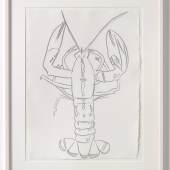 Andy Warhol Lobster, 1982 Zeichnung auf Papier 80,9 x 60,3 cm © Galerie Susanne Bauer