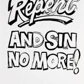 Andy Warhol, Repent and Sin No More! (Positive), 1985-1986
