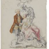 Anonym Ludwigsburger Porzellanmanufaktur
(Gottlieb Friedrich Riedel?)Kavalier und Dame, 1759 © Staatsgalerie Stuttgart, 2008