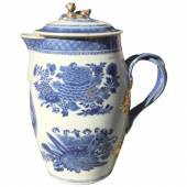 antique 19th century chinese export porcelain pitcher front