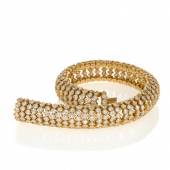 Meister Diamant-Armband 750/- Gelbgold | 377 Brillanten zus. ca. 22,6 Karat Taxe: € 14.000 – 18.000