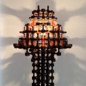 Art Factum Gallery Marc Baroud Floor Lamp Walnut wood painted acrylic 2014