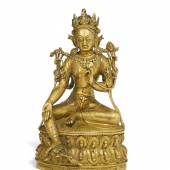 Außergewöhnliche Shyama Tara Westtibet | 15. Jh. Höhe 21cm Schätzpreis: 12.000 – 14.000 Euro