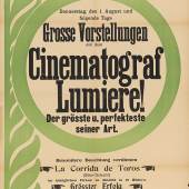  Plakat zum Kino im Saale zum Adambräu, 1901 TLMF, Historische Sammlungen © TLM