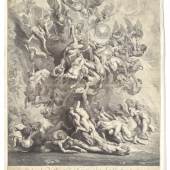 Jonas Suyderhoef , um 1613 – 1686 Haarlem nach Peter Paul Rubens, Siegen 1577 – 1640 Antwerpen Der Fall der Verdammte © TLM