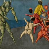 Bahman Mohasses, Il Minotauro fa Paura alla Gente per Bene, oil on canvas (est. £280,000-350,000) - copyright Sotheby's