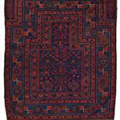 Baluch Timuri Prayer Rug 152 x 112 cm (5' x 3' 8") Persia, ca. 1900 Starting bid: € 1,500
