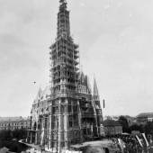 Bau der Herz-Jesu-Kirche, Fotograf: Leopold Bude, 1887, Universalmuseum Joanneum/Multimediale Sammlungen