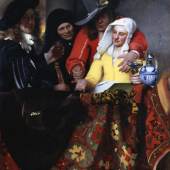 Johannes Vermeer, Bei der Kupplerin, 1656 © Gemäldegalerie Alte Meister, Staatliche Kunstsammlungen Dresden, Foto: Elke Estel/ Hans-Peter Klut                              