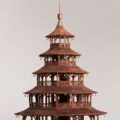 Heinrich Häring: Modell des Chinesischen Turms in München im Maßstab 1:25, 2009, Holz, Höhe 115 cm © Münchner Stadtmuseum 