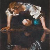 Abbildung: Caravaggio (1571–1610), Narziss, 1597–1599, Öl auf Leinwand, Gallerie Nazionali di Arte Antica, Rom © Gallerie Nazionali di Arte Antica, Rom, Photo: Mauro Coen