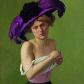 Félix Vallotton Le chapeau violet, 1907 Öl auf Leinwand, 81 x 65,5 cm Dauerleihgabe aus Privatbesitz, ehemalige Sammlung Arthur und Hedy Hahnlo