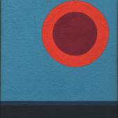 Jean Leppien  Boréal rouge-vermillon sur ciel 7/68 XXXVII | 1968 | Öl auf Leinwand | 37 x 29 cm