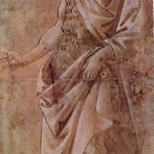 Sandro Botticelli (1444/45-1510)
Johannes der Täufer
Feder und Pinsel in Braun, weiß gehöht, 39,9 x 15,6 cm Uffizien, Florenz
Foto: Uffizien, Florenz
