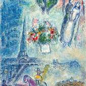   Galerie Boulakia  Marc Chagall (Vitebsk 1887-1985 Saint-Paul-de-Vence)  Les Mariés dans le ciel de Paris