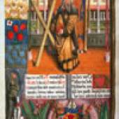 Brevier Jost von Silenen, gemalt von einem französischen Meister aus der Schule von Tours, 1493. Ausschnitt: Heiliger Andreas.
Copyright: Schweizerisches Landesmuseum Zürich