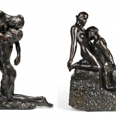 Camille Claudel, L’Abandon (price realised: £831,600) and Auguste Rodin, L’Eternelle Idole, grand modèle (price realised: £630,000)