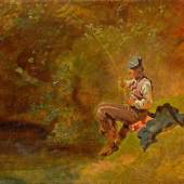 Carl Spitzweg (1808 München - 1885 ebenda) "Der Angler". Originaltitel. Limitpreis: 	35.000 € [35.000 €