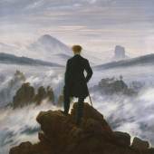 Caspar David Friedrich (1774–1840) Wanderer über dem Nebelmeer, um 1817 Öl auf Leinwand, 94,8 x 74,8 cm Dauerleihgabe der Stiftung Ham