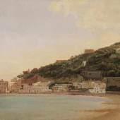 Franz Ludwig Catel (1778–1856) Blick auf Posillipo und die Bucht von Mergellina, 1834 Öl auf Papier auf Leinwand, 27,4 x 42 cm Privatbesitz