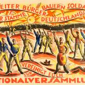Cesar Klein, Plakat des Werbedienstes der deutschen sozialistischen Republik,  Januar 1919, Sammlung MHG