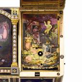 Lot 83 The Cherry Pickers An Exceptional Three Compartment Gold Enamel and Pearl Musical Snuff Box with Concealed Automaton and Timepiece Made for the Chinese Market Attributed to Piguet & Capt The Enamel Painting Attributed to Jean-Louis Richter Circa 1800 Estimate $400,000-600,000