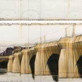 Christo & Jeanne-Claude "The Pont Neuf, Wrapped (Project for Paris)" 1985,