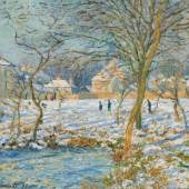 Claude Monet, Der Tümpel im Schnee, 1874, Sammlung Hasso Plattner