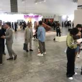 Collectors and art dealers from around Asia congregate at the inaugural edition of Art SG, a new contemporary art fair in Singapore. Photo: Enid Tsui