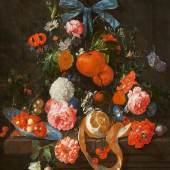 Cornelis de Heem (1631 – 1695) Stillleben mit Orangen, Rosen und Blumen | Öl auf Leinwand | 67 x 55 cm Taxe: € 60.000 – 80.000