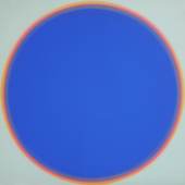 Lothar Quinte Corona“ blauer Kreis, 1972 Acryl auf Leinwand, 140 x 140 cm