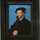 Lucas Cranach d. Ä. und Werkstatt Porträt des Philipp Melanchthon, 1543, Öl auf Holz, Maße: 20,1 x 14,4 cm Signiert rechts über der Schulter mit schwarzem Schlangensignet mit liegenden Flügeln und datiert 1543  (C) St. Annen-Museum