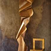 Crunch - Wall Series & Sturdy Brass Chair, Martha Sturdy. Courtesy Raeff Miles