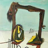 Ramsès Younane, Untitled, 1939, Öl auf Leinwand, 47 x 36,50 cm, Courtesy H. E. Sh. Hassan M. A. Al Thani collection, Doha