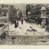 Félix Hilaire Buhot, L’ hiver de 1879 à Paris, 1879