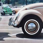 Don Eddy, "Untitled (Volkswagen)", 1971, Acryl auf Leinwand, 122 x 152 cm, Foto © museum moderner kunst stiftung ludwig wien, Leihgabe der Österreichischen Ludwig Stiftung, seit 1991