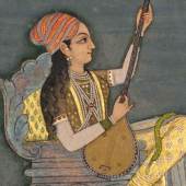 Tambur spielende Dame, Detail, Indien 18. Jh. Tambur spielende Dame, Detail, Indien 18. Jh. © Staatliche Museen zu Berlin, Museum für Islamische Kunst / Johannes Kramer 