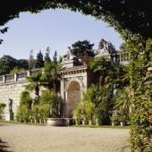 Noch ohne Najade: Blick auf die Futtermauer mit der Brunnenanlage im Sizilianischen Garten. Foto: SPSG /Hans Bach
