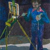 Eleonore Frey-Hanken - Maler Otto Birg, 1956, Öl auf Hartfaser, 184 x 130 cm 