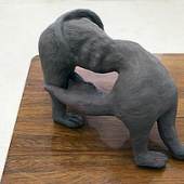  SVIT Stand C, Habima Fuchs · Daimonion: Turn, 2011, ceramic sculpture, 37 x 60 x 28 cm 