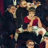 Abbildung: Josef Scharl (1896-1954), Blinder Bettler im Café, 1927, Öl auf Rupfen (c) Susanne Fiegel