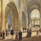 Carl Ludwig Frommel: Das Innere der Schloßkirche St. Michael in Pforzheim, 1824