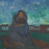 Edvard Munch, Unter den Sternen, 1900–05, Öl auf Leinwand, 90 × 120 cm, Munchmuseet, Oslo